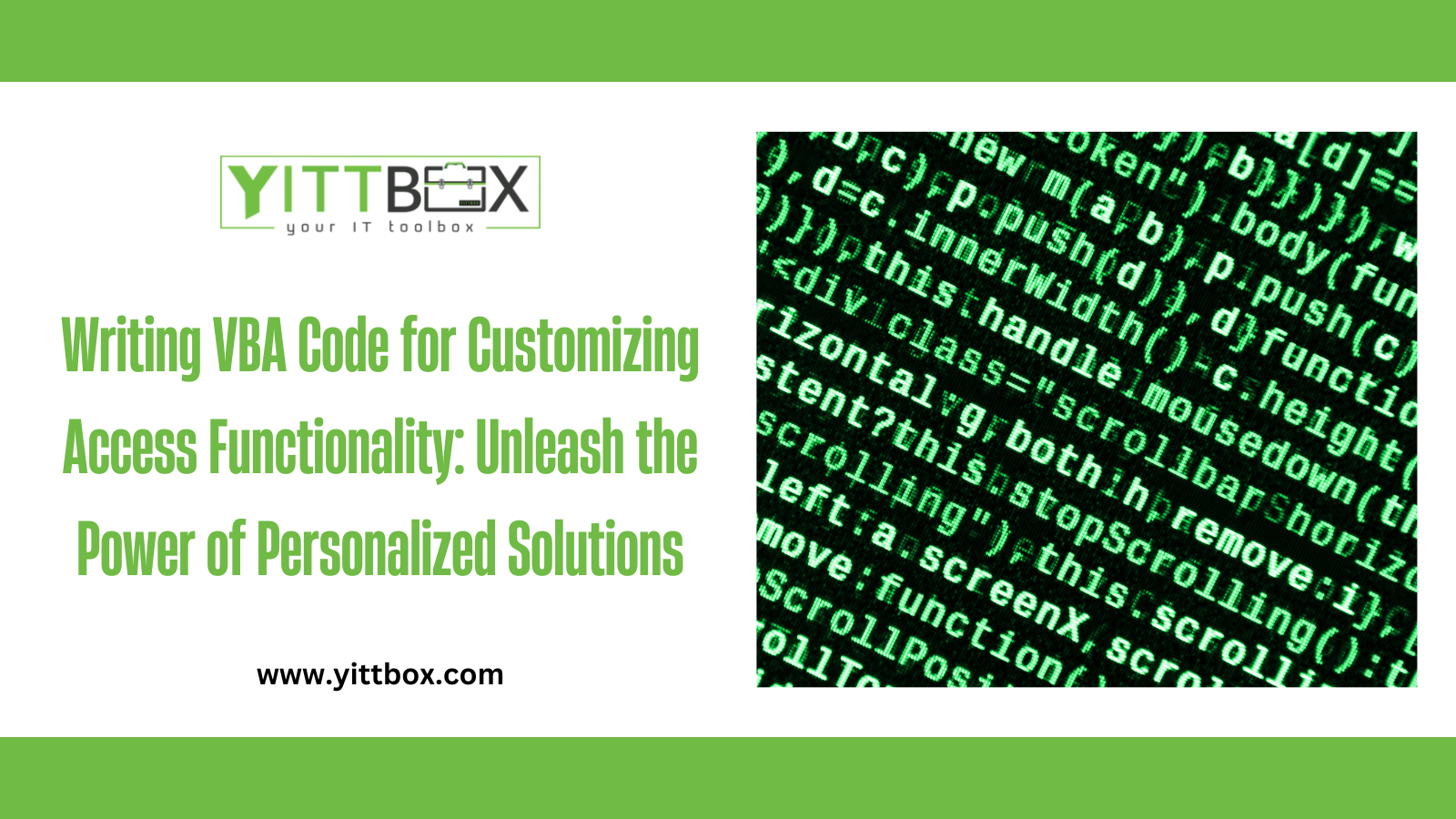 Writing VBA Code for Customizing Access Functionality: Unleash the Power of Personalized Solutions